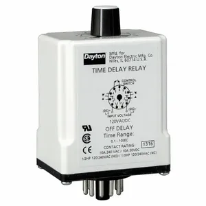 DAYTON 24EN97 Timer Relay 15 Min 11 Pin 10a Dpdt 240v | AF8AQE