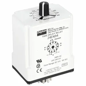 DAYTON 24EN94 Timer Relay 60 Sec. 11 Pin 10a Dpdt 240v | AB7WTT