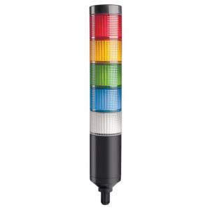 DAYTON 26ZT31 Turmlicht-LED-Baugruppe, 5 Lichter, Bernstein/Blau/Klar/Grün/Rot, Blinkend/Dauerlicht | CR2YPC