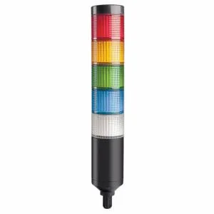 DAYTON 26ZT31 Tower Light LED Assembly, 5 Lights, Amber/Blue/Clear/Green/Red, Flashing/Steady | CR2YPC