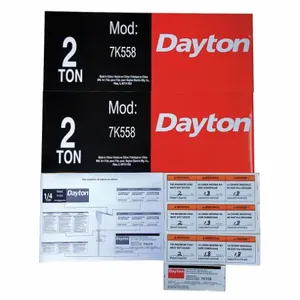 DAYTON 28CH92 Jib Crane Label Kit For Use With AF3NLH | AH2GXM