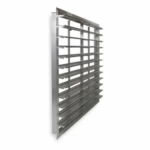 DAYTON 53DR19 Backdraft Damper/Wall Shutter, 14.841 sq. ft. Free Area, 51-1/2 x 51-1/2 Inch Size | CH9PZV