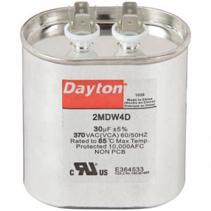 DAYTON 2MDW4 Run Capacitor 30 Mfd 370v Oval | AF9HWC