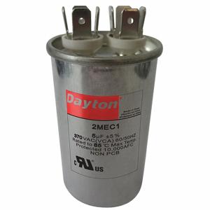 DAYTON 2MEC1 Motorbetriebskondensator, rund, 370 V AC, 5 mfd, 2 9/16 Zoll Gesamthöhe | CJ2VVT