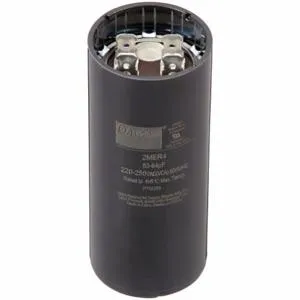 DAYTON 2MER4 Motor Start Capacitor, 220 to 250V AC, 53 To 64 mfd, Round, 1 7/16 Inch Dia. | CJ2VYW