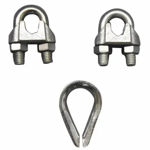 DAYTON 2VKK3 Wire Rope Clip And Thimble Kit 7/16 In | AC3QRN