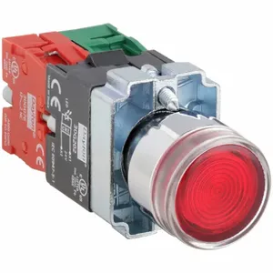 DAYTON 30G202 Illuminated Push Button 22mm 1no/1nc Red | AC4NKX