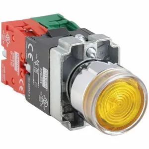 DAYTON 30G203 Illuminated Push Button 22mm 1no/1nc Yellow | AC4NKY