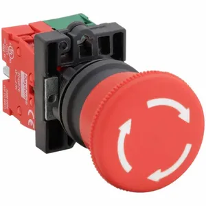 DAYTON 30G254 E-Stop Push Button Non-Illuminated 22mm 1NO/1NC | AC4NND