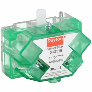 DAYTON 30G319 Selector Switch Contact Block 1no 30mm | AC4NQY