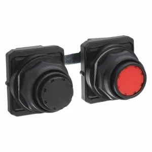 DAYTON 30G351 Push Button 30mm Maintained Black/Red | AC4NTG