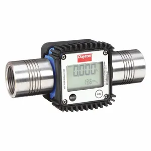 DAYTON 32ZN69 Flowmeter Digital 1 Inch Fnpt 5.35 Cps Lcd | AG3ECV