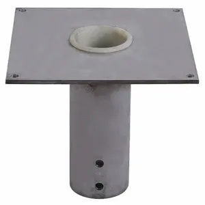 DAYTON 33N392 Mounting Base Flush Mount 1 T Galvanised | AC6GFC