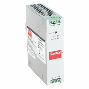 DAYTON 33NT11 Power Supply DIN Rail 80W 24VDC Metal | AH3WZE