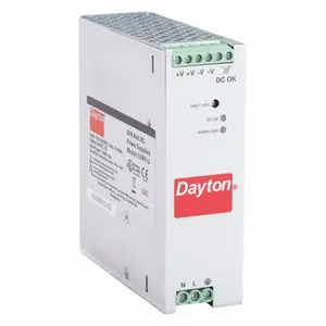 DAYTON 33NT12 Power Supply DIN Rail 120W 24VDC Metal | AH3WZF