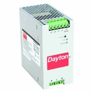 DAYTON 33NT13 Power Supply DIN Rail 240W 24VDC Metal | AH3WZG