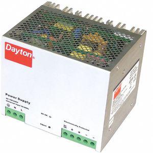 DAYTON 33NT14 Power Supply DIN Rail 480W 24VDC Metal | AH3WZH