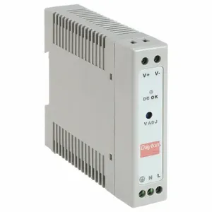 DAYTON 33NT16 Power Supply DIN Rail 30W 12VDC Plastic | AH3WZK