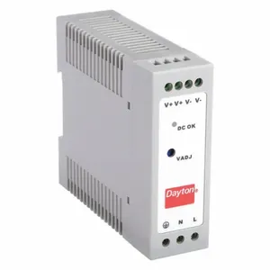 DAYTON 33NT21 Power Supply DIN Rail 50W 48VDC Plastic | AH3WZQ