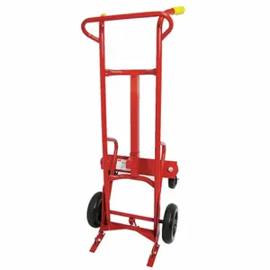 DAYTON 34D647 Drum Truck 55 Gallon Steel Red Height 59 In | AC6LEH