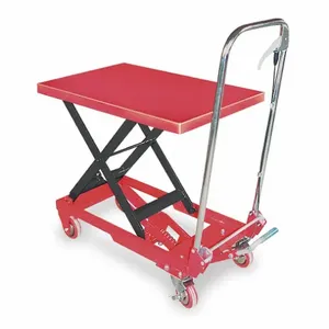 DAYTON 3KR46 Scissor Lift Cart 400 Lb. Steel Fixed | AC9VQM