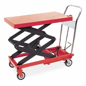 DAYTON 3KR47 Scissor Lift Cart 800 Lb. Steel Fixed | AC9VQN