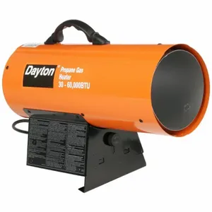 DAYTON 3VE54 Portable Gas Heater Lp 30000/60000 Btuh | AG6QDQ