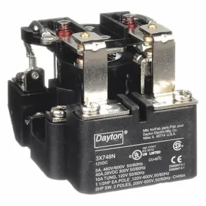 DAYTON 3X748 Relay DPDT 8 Pins 12VDC | AD2ZLN