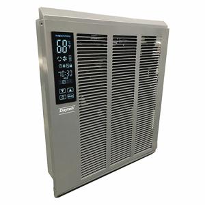 DAYTON 400C58 Recessed Electric Wall-Mount Heater, 4000W, 240V AC, 1-phase, White | CJ3CXA