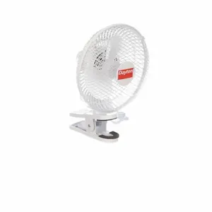 DAYTON 410C95 Clip On Fan, 6 Inch Blade Dia., Non-Oscillating, 2 Speeds, 200/342 cfm, Plug-In | CH9WMP