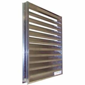 DAYTON 5NKK0 Drainable Louver Fixed 47-1/2 H Alum | AE4WLH