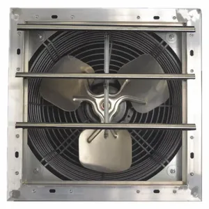 DAYTON 484X38 Shutter Mount Exhaust Fan, 12 Inch Blade, Variable Speed, 2/3 HP, 844 CFM | CJ3JCH