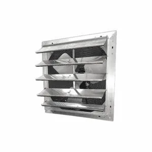 DAYTON 484X41 Shutter Mount Exhaust Fan, 18 Inch Blade, 1 Speed, 1/4 HP, 3128 CFM, 1 Phase | CJ3JCK