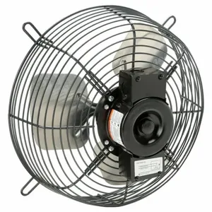 DAYTON 484X53 Guard-Mounted Exhaust Fan, 12 Inch Blade, 1/15 HP, 830 cfm, 115V AC | CJ2JQB