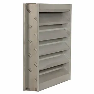 DAYTON 4FZG4 Louver Wall Opening 24 x 24 Inch Galvannealed | AD7RBX