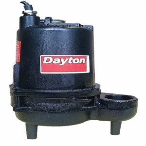 DAYTON 4HU80 Sewage Ejector Pump, 1/2 hp, 111 Gpm At 10 Ft., Discharge 2 NPT | CH6KCZ