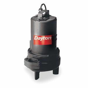 DAYTON 4HU85 Abwasser-Ejektorpumpe, 1 1/2 PS, 220 V AC, 2 Zoll max. Dia Feststoffe | CJ3HHE