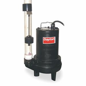 DAYTON 4LB99 Sewage Ejector Pump, 1 HP, 220V AC, 195 GPM Flow Rate at 10 Ft. of Head | CJ3HHG