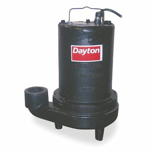 DAYTON 4LE14 Abwasserpumpe, 2 PS, 86 Fuß max. Kopf, 220 V AC | CJ2BFC