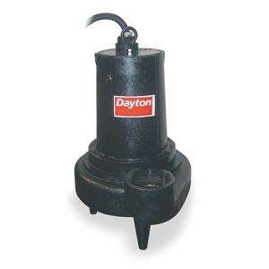 DAYTON 4LE18 Sewage Ejector Pump, 2 HP, 220V AC, 375 GPM Flow Rate at 10 Ft. of Head | CJ3HHF