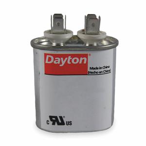 DAYTON 2MDW3 Motorbetriebskondensator, oval, 370 V AC, 25 mfd, 3 1/2 Zoll Gesamthöhe | CJ2VWN