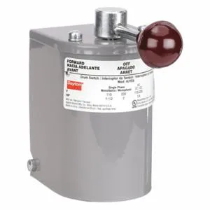 DAYTON 4UYE9 Drum Switch Reversible Maintained 2hp@1ph-230v Steel Handle | AD9UFK