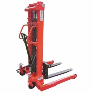 DAYTON 4VME9 Adjustable Base Hydraulic Stacker 2000 Lb 98 Inch Lift | AD9XBF