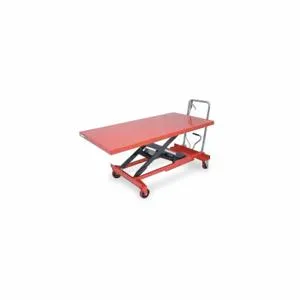 DAYTON 4ZC18 Manual Mobile Scissor-Lift Table, 1000 lbs. Load Capacity, 63 x 31 1/2 Inch Platform | CJ2UEU