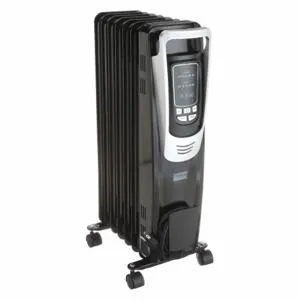 DAYTON 53TY91 Portable Electric Heater, 1500W, 2 Heat Settings, 25-1/4 x 14-1/4 11 Inch Size | CJ3ATQ