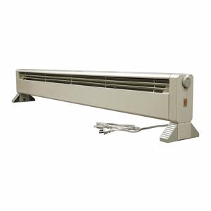 DAYTON 54UD13 Electric Baseboard Heater, 1500W, Overheat Protection/Tip-Over Switch, White | CJ2BLX