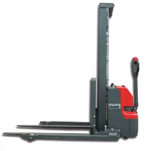 DAYTON 55EZ94 Powered Straddle Stacker, 2200 Lbs. Load Capacity, Adjustable Fork | CH6KHF