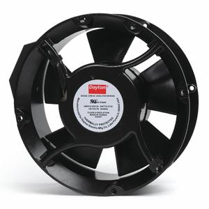 DAYTON 55VD32 Round Axial Fan, 6 3/4 Inch Dia., 2 Inch Depth, Aluminum, 120V AC | CJ3MXF