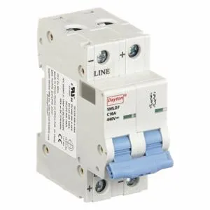 DAYTON 5MLD7 Mini Circuit Breaker C Curve 2p 16a 440vdc | AE4RGL