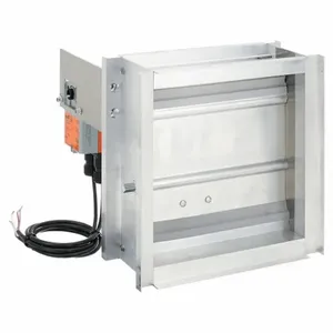 DAYTON 5NKK1 Vc Damper 100-240 V 12 Inch Square Aluminium | AE4WLJ